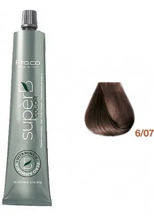 Безаміачна фарба для волосся Super B Hair Color Cream 6/07 за ціною 360₴  у категорії Фарба для волосся Ефект для волосся Фарбування