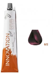 Фарба для волосся блондин темно-фіолетовий Innovation Evo 6/2 за ціною 375₴  у категорії Перманентна фарба для сивого волосся WB6 Темний блондин теплий