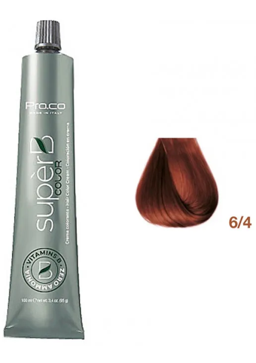 Pro.Co Безаміачна фарба для волосся Super B Hair Color Cream 6/4 — ціна 292₴ в Україні 