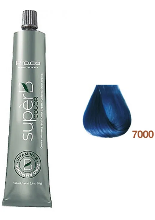 Pro.Co Безаммиачная краска для волос Super B Hair Color Cream - Blue - фото 1