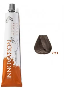 Краска для волос блондин натуральный интенсивный пепельный Innovation Evo 7/11 по цене 375₴  в категории Краска для волос BBcos