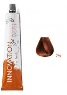 Фарба для волосся блондин мідний Innovation Evo 7/4 за ціною 375₴  у категорії Фарба для волосся BBcos