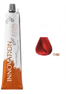 Фарба для волосся блондин червоний інтенсивний Innovation Evo 7/66 за ціною 375₴  у категорії BELLA DONNA