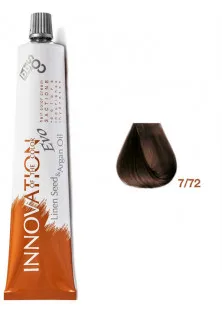 Фарба для волосся колір горіха Innovation Evo 7/72 за ціною 375₴  у категорії Перманентна фарба для сивого волосся B7 Блонд коричневий