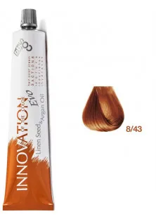 BBcos Фарба для волосся блондин світло-мідний золотистий Innovation Evo 8/43 - постачальник BELLA DONNA
