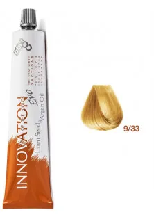 Фарба для волосся блондин дуже світлий золотистий інтенсивний Innovation Evo 9/33 за ціною 375₴  у категорії Засоби для фарбування волосся Серiя Innovation Evo