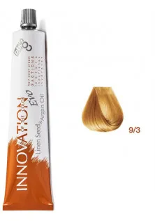 Фарба для волосся блондин дуже світлий золотистий Innovation Evo 9/3 за ціною 312₴  у категорії Фарба для волосся Тип Фарба для волосся