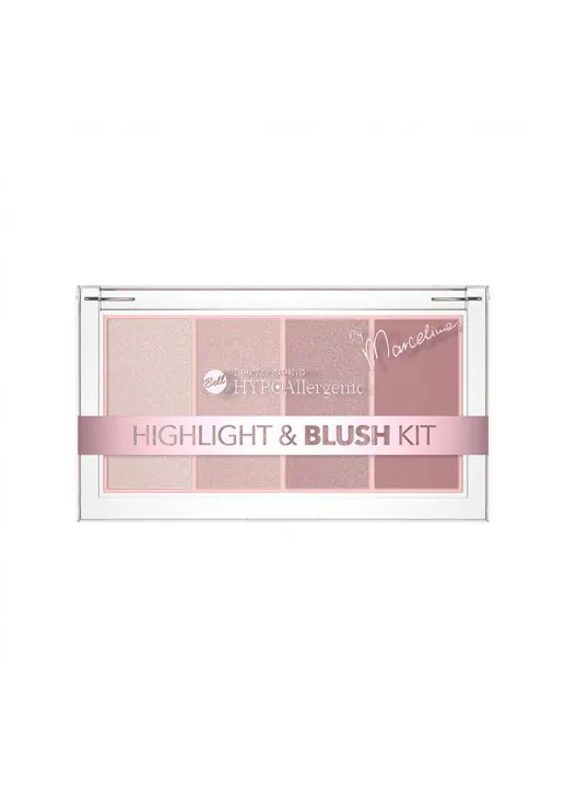 Палітра для обличчя Highlight & Blush Kit by Marcelina Hypoallergenic - фото 1