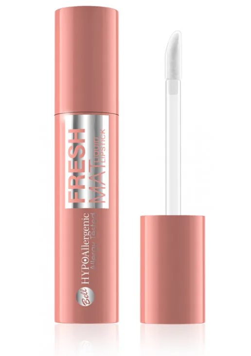Помада для губ матова рідка Fresh Mat Liquid Lipstick Hypoallergenic №01 - фото 1