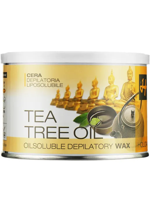 Баночный воск для жестких волос Depilation Wax Tea Tree Oil