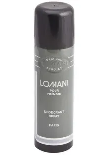 Парфумований дезодорант з переважаючим фужерним ароматом Lomani за ціною 196₴  у категорії Парфумовані дезодоранти Країна виробництва Франція