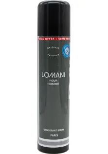 Парфумований дезодорант з переважаючим фужерним ароматом Lomani за ціною 208₴  у категорії Парфумерія Кінцева нота Пачулі