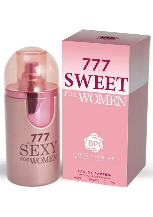 Туалетна вода з переважаючим солодким ароматом 777 Sweet For Women - фото 1