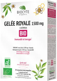 Маточне молочко та ацерола в ампулах Gelee Royale Bio