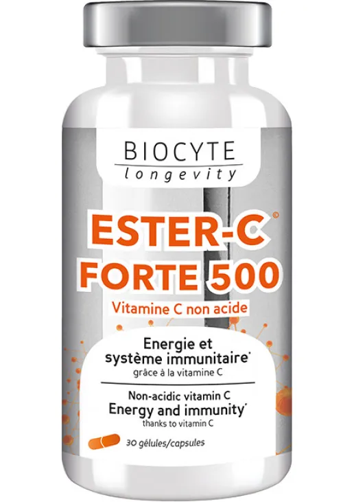 Biocyte Витамины для иммунной системы и уменьшение усталости Ester C Forte — цена 823₴ в Украине 
