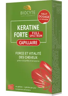 Купити Biocyte Харчова добавка для росту волосся Keratine Forte Full Spectrum вигідна ціна