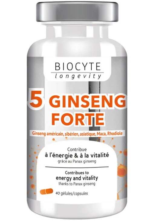 Biocyte Пищевая добавка 5 Ginseng Forte — цена 806₴ в Украине 