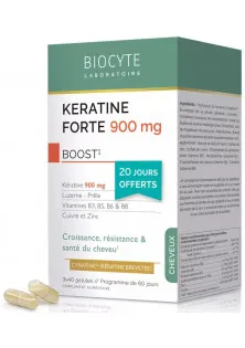 Купити Biocyte Дієтична добавка для росту волосся Keratine Forte Boost Pack вигідна ціна