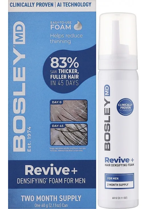 Піна проти випадіння волосся у чоловіків Revive+ Densifying Foam For Men - фото 1