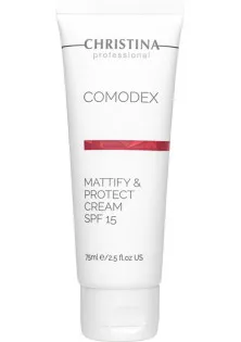 Крем Матування та захист Comodex Mattify & Protect Cream SPF 15 за ціною 1425₴  у категорії Christina Тип шкіри Проблемна