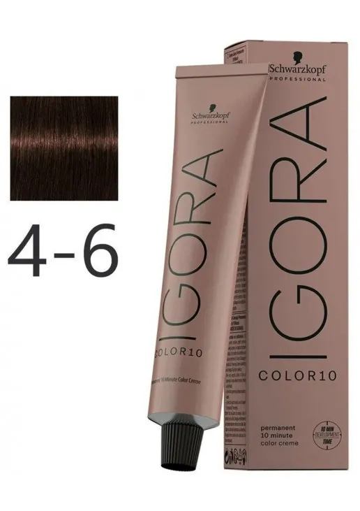 Фарба для волосся Permanent 10 Minute Color Creme №4-6 - фото 1
