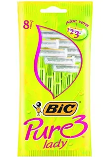 Купить Bic Набор бритв без сменных картриджей Pure 3 Lady 8 шт выгодная цена