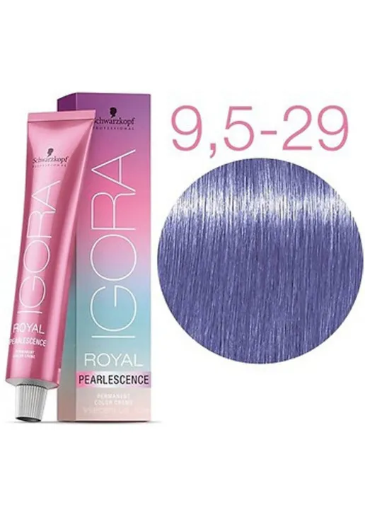Крем-фарба для волосся Royal Pearlescence Permanent Color Creme №9.5-29 - фото 1