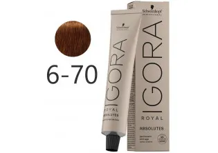 Купити  Крем-фарба для сивого волосся Absolutes Permanent Anti-Age Color Creme №6-70 вигідна ціна