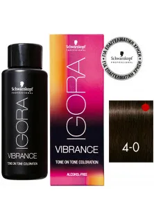 Фарба для волосся Vibrance Alcohol-Free №4-0 за ціною 453₴  у категорії Косметика для волосся Тип Фарба для волосся