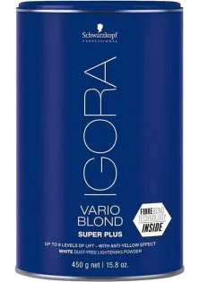Осветляющий порошок для волос экстрасильный Vario Blond Super Plus Lightening Powder White по цене 1284₴  в категории Средства для осветления волос Эффект для волос Осветление