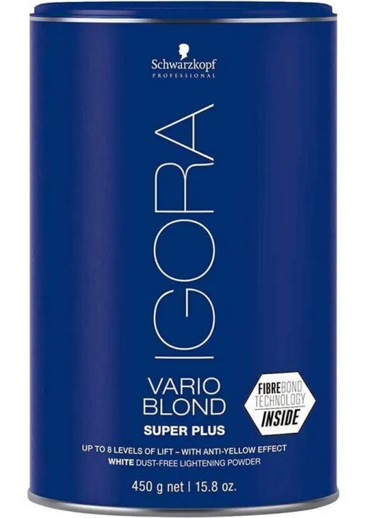 Осветляющий порошок для волос экстрасильный Vario Blond Super Plus Lightening Powder White - фото 1