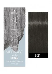 Краска для волос Vibrance Ashy Cedar Alcohol-Free №5-21