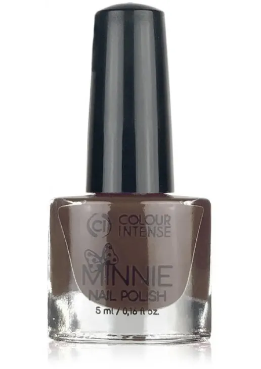 Лак для нігтів емаль коричнево-сірий Colour Intense Minnie №039 Enamel Brown Gray, 5 ml - фото 1