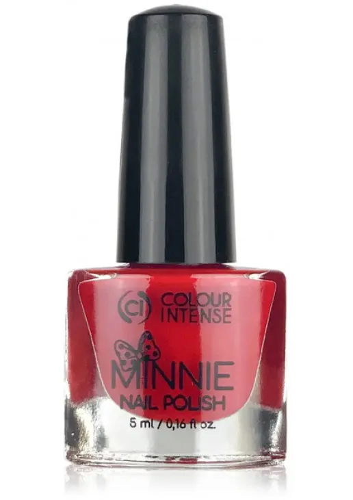 Лак для нігтів емаль червоний вельвет Colour Intense Minnie №136 Enamel Red Velvet, 5 ml - фото 1
