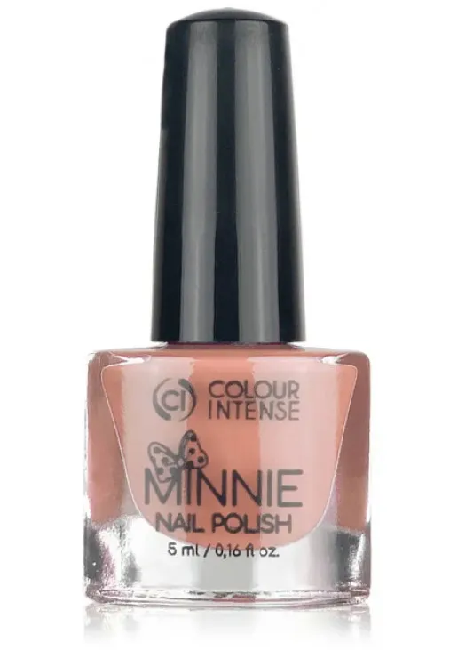 Лак для нігтів емаль рожевий персик Colour Intense Minnie №168 Enamel Pink Peach, 5 ml - фото 1