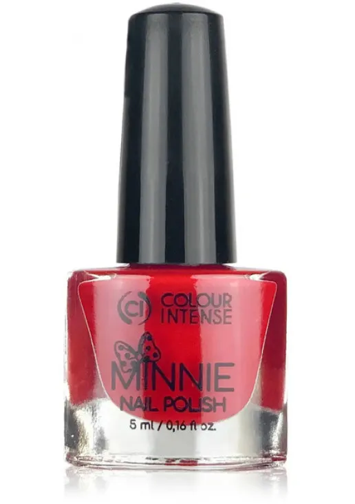 Лак для нігтів емаль червоний Colour Intense Minnie №188 Enamel Red, 5 ml - фото 1