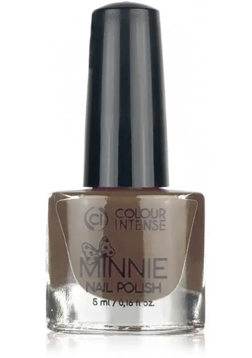Лак для нігтів емаль сіро-коричневий Colour Intense Minnie №179 Enamel Taupe, 5 ml - фото 1