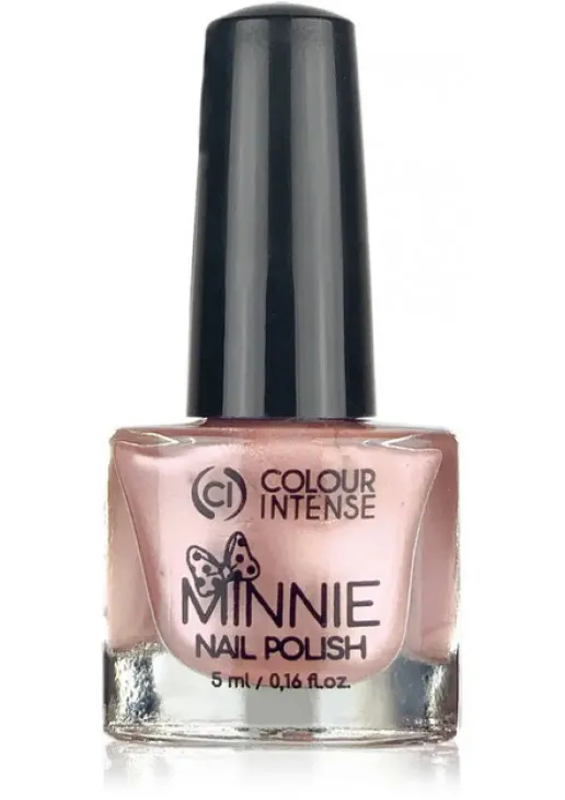 Лак для нігтів перламутр золото рожеве Colour Intense Minnie №206 Pearl Gold Pink, 5 ml - фото 1