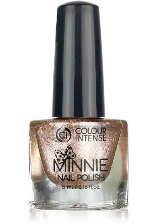 Лак для нігтів шиммер золотий Colour Intense Minnie №198 Shimmer Gold, 5 ml - фото 1