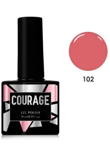 Гель лак для нігтів Courage №102, 10 ml за ціною 87₴  у категорії Гель-лаки для нігтів та інші матеріали Серiя Courage Gel Polish