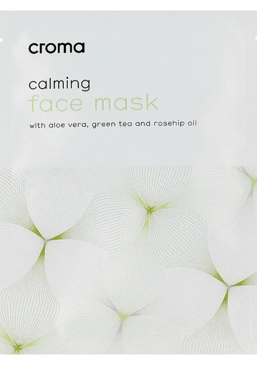 Croma Заспокійлива маска для обличчя із зеленим чаєм Calming Face Mask Green Tea - фото 1