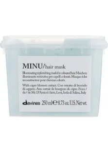 Маска для захисту кольору фарбованого волосся Minu Hair Mask за ціною 443₴  у категорії Вітаміни для волосся Hair Vitamin Nutri Color With Sunflover Oil