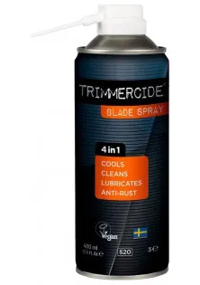 Спрей для ухода за машинками 4 в 1 Trimmercide Blade Spray по цене 329₴  в категории Техника для волос Объем 400 мл