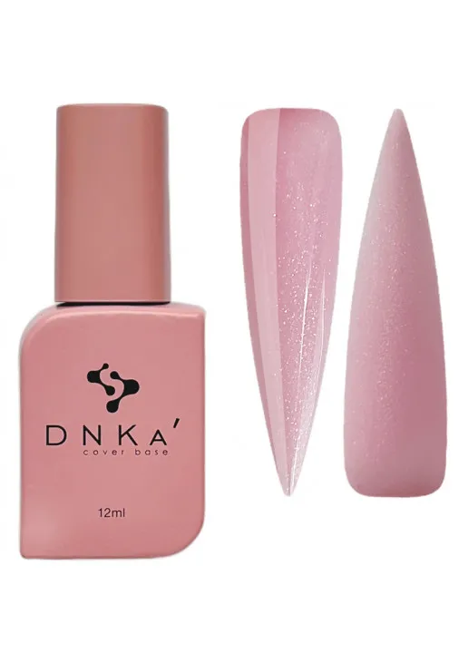 DNKa’ Базовое покрытие DNKa Cover Base №009 Розовый с серебряным шимером, 12 ml — цена 220₴ в Украине 