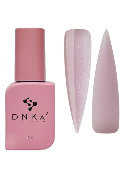 Базовое покрытие DNKa Cover Base №010 Нежно-розовый с блестками опал, 12 ml