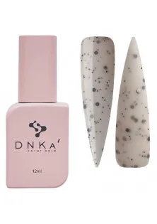 Купити DNKa’ Базове покриття  DNKa Cover Base №037A Світло-бежевий з чорними та білими багатогранними частинками, 12 ml вигідна ціна