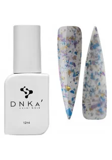 Купить DNKa’ Базовое покрытие DNKa Cover Base №044 Молочный с кусочками яркой фиолетовой, синей и золотой потали, 12 ml выгодная цена