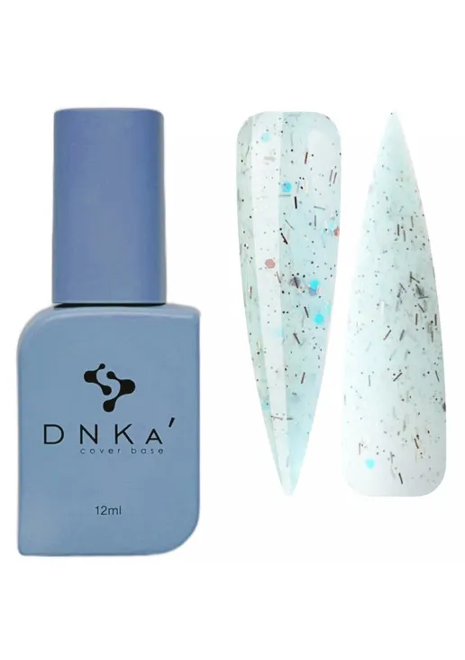 Базове покриття DNKa Cover Base №060 Світло-блакитний з поталлю, 12 ml