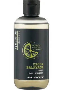 Ультралегкий шампунь для осветленных волос Deco & Balayage Total Low Shampoo по цене 555₴  в категории Elgon Эффект для волос Очищение