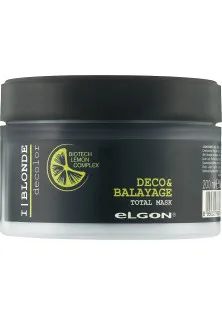 Відновлююча маска для освітленного волосся Deco & Balayage Total Mask за ціною 638₴  у категорії Elgon Час застосування Універсально